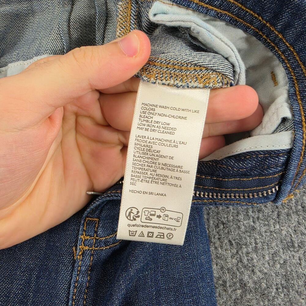Pilcro Jeans 26 Wide Leg Trousers Denim Blue Casual Sailor Office Work Casual - Picture 9 of 16